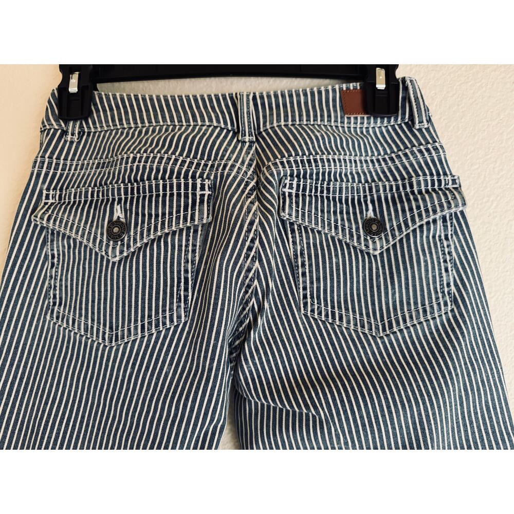 NWT Subdued Flared Striped/Railroad Jeans Sample 25 - Picture 3 of 7